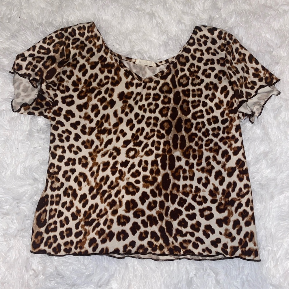 Olivia Rae Cheetah Print Top